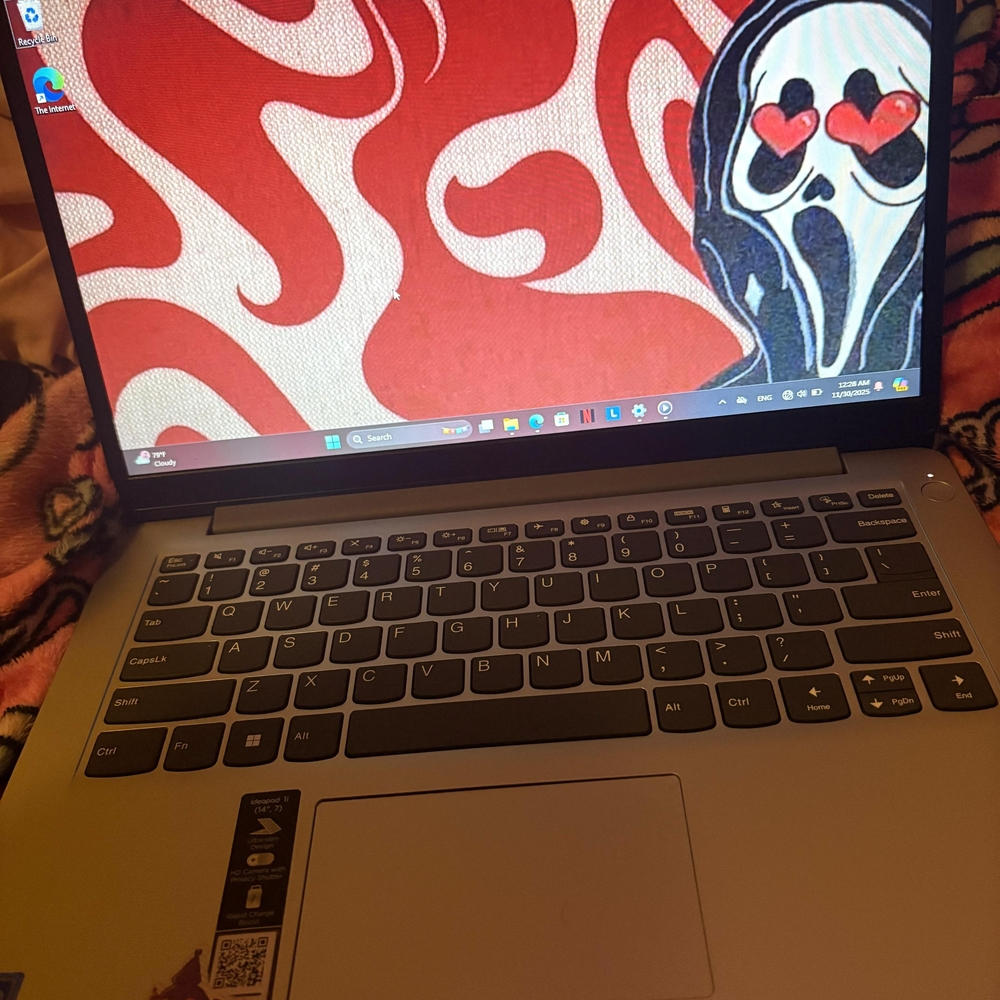 1Lenovo Silver Laptop 1i
